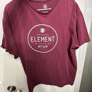 Element Maroon Graphic T-Shirt
